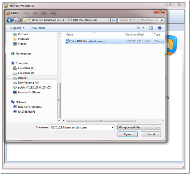 Mac os x 10.8 vmware image download software